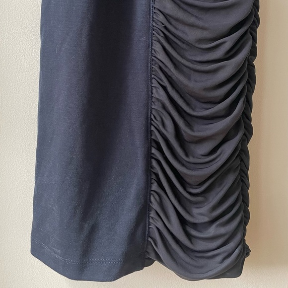 BCBG navy bodycon dress with singed details - Picture 5 of 10
